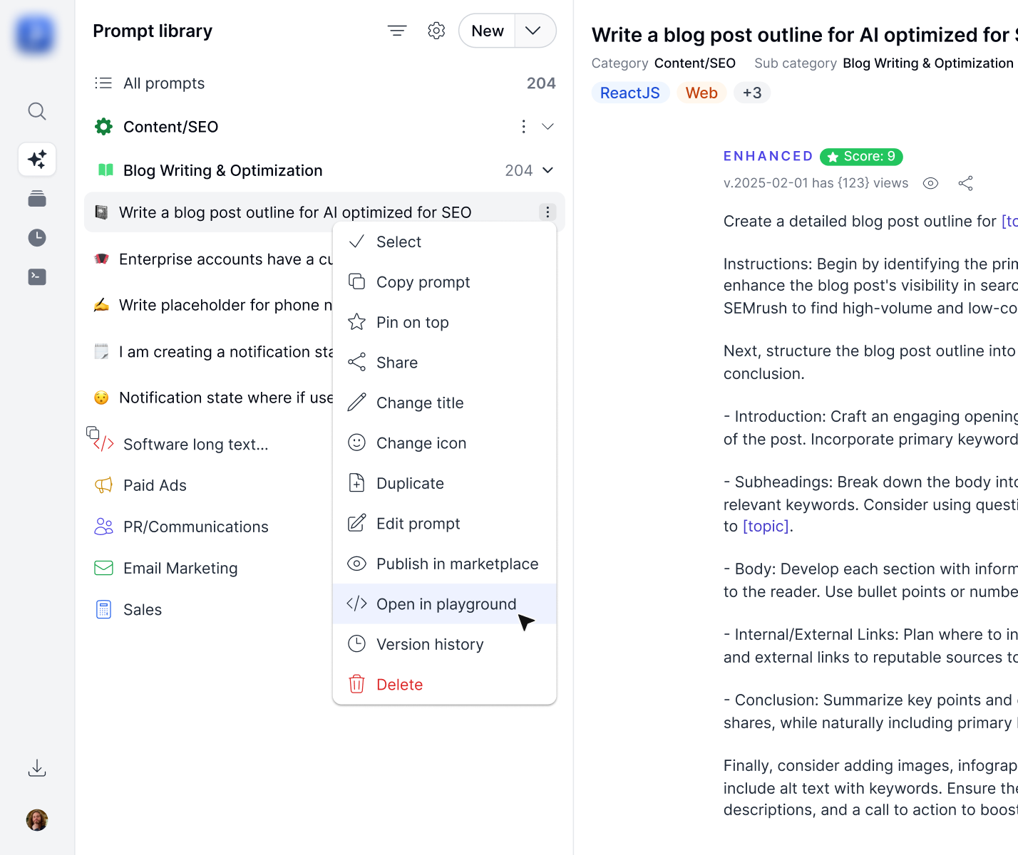Context screenshot